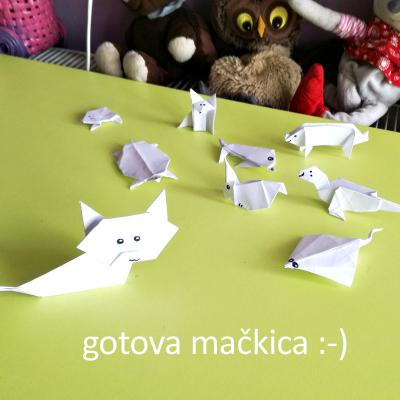 Origami mačkica